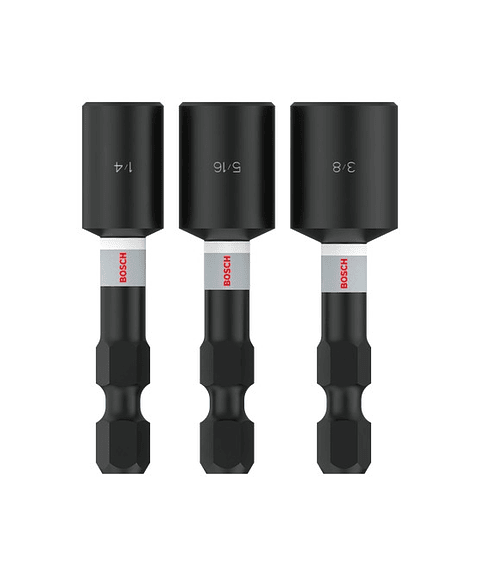 PRO Impact Nutsetter 1/4 / 5/16 / 3/8 mm (3 unid.) BOSCH