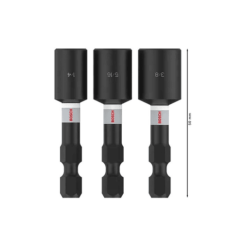PRO Impact Nutsetter 1/4 / 5/16 / 3/8 mm (3 unid.) BOSCH 2