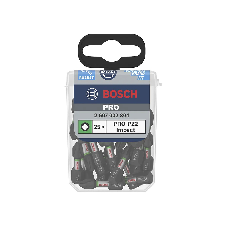 Ponta de aparafusar PRO Impact PZ2 10 x 25mm (25 unids) BOSCH  3