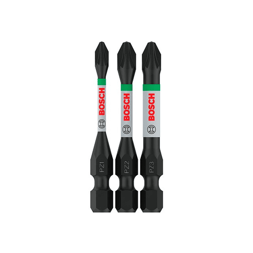 Ponta de aparafusar PRO Impact PZ1 / PZ2 / PZ3 10 x 55mm (3 unids) BOSCH 1