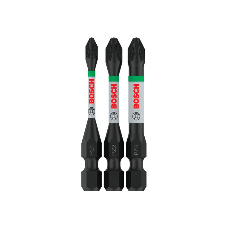 Ponta de aparafusar PRO Impact PZ1 / PZ2 / PZ3 10 x 55mm (3 unids) BOSCH 1