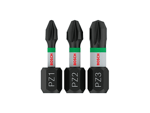 Ponta de aparafusar PRO Impact PZ3 10 x 55mm (3 unids) BOSCH