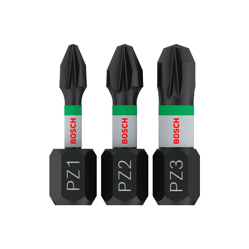 Ponta de aparafusar PRO Impact PZ3 10 x 55mm (3 unids) BOSCH 1