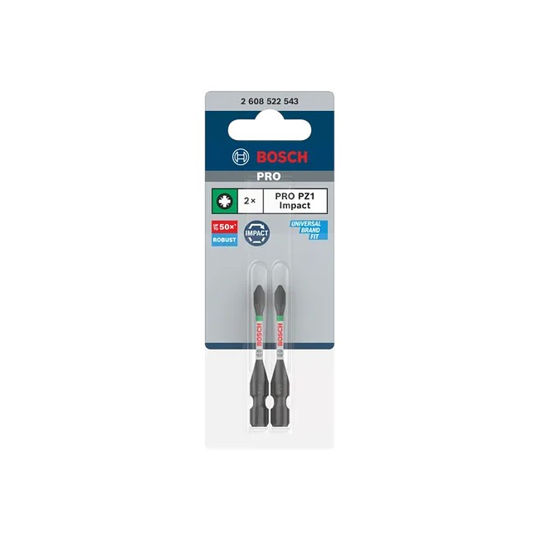 Ponta de aparafusar PRO Impact PZ1 x 55mm (2 unids) BOSCH 3