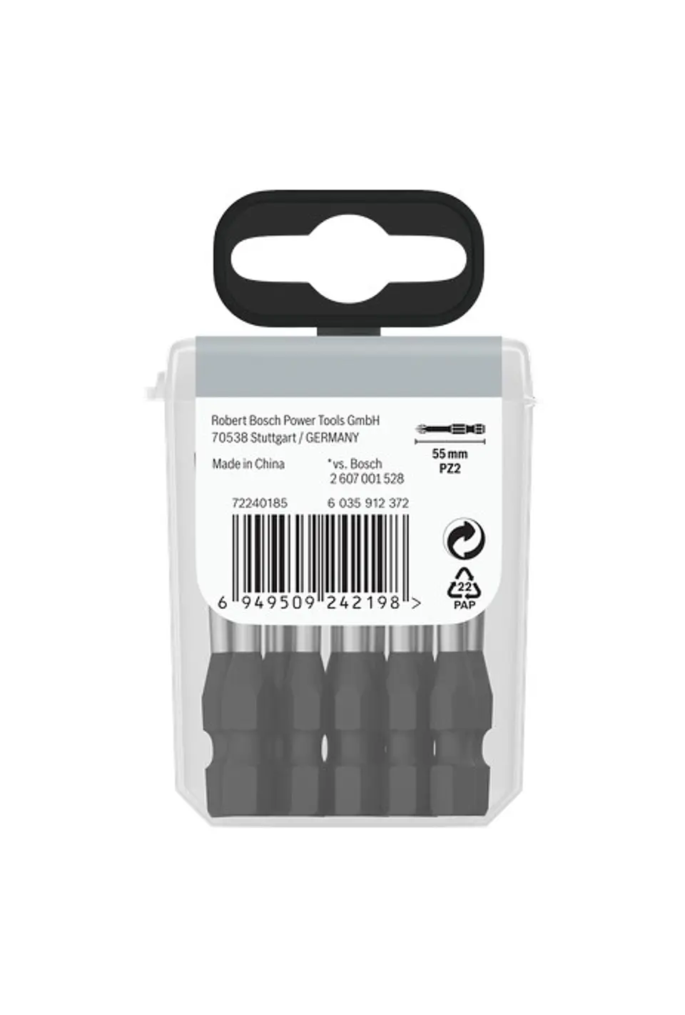 Ponta de aparafusar PRO Impact PZ2 x 55mm (15 unids) BOSCH 3