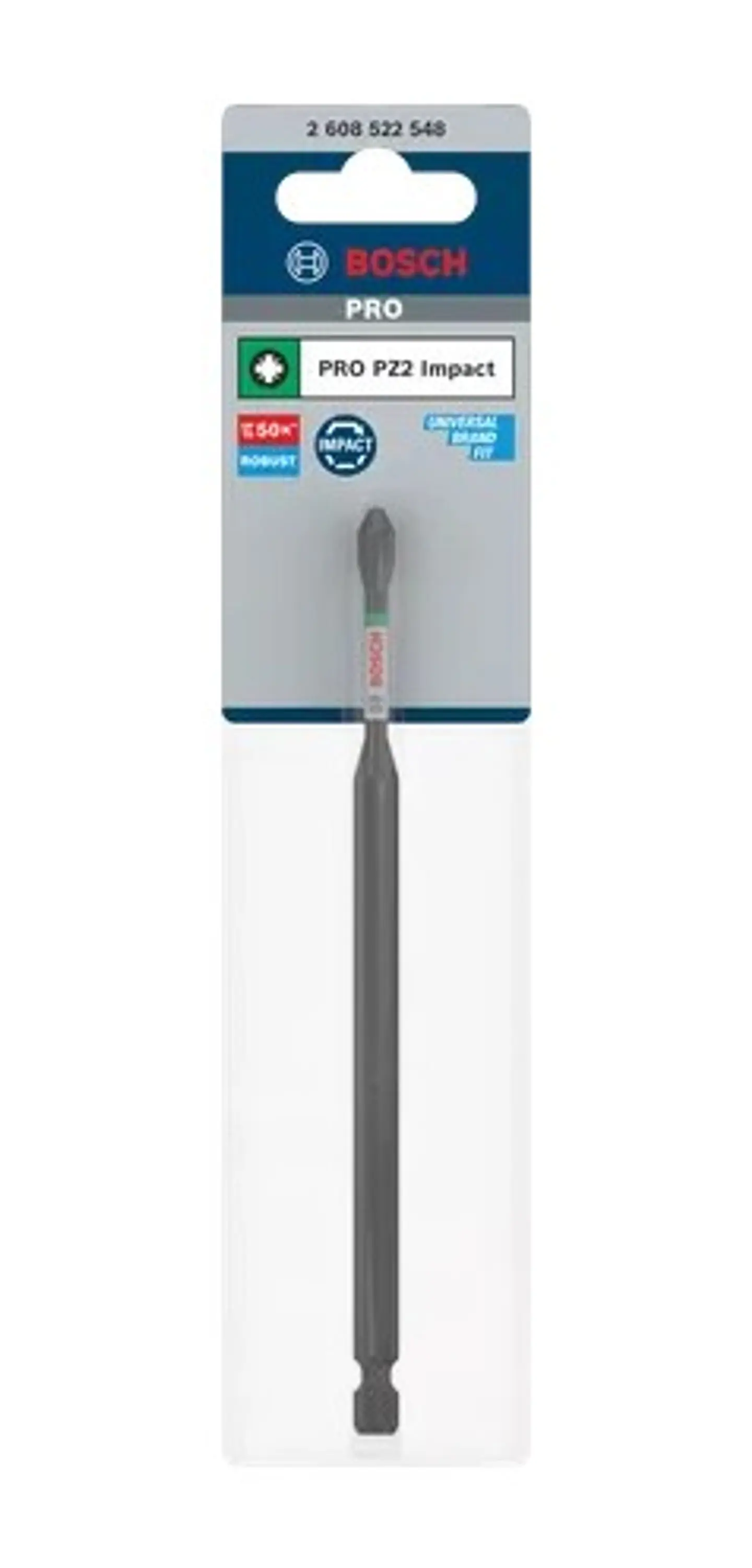 Ponta de aparafusar PRO Impact PZ2 x 150mm (1 unid) BOSCH 2