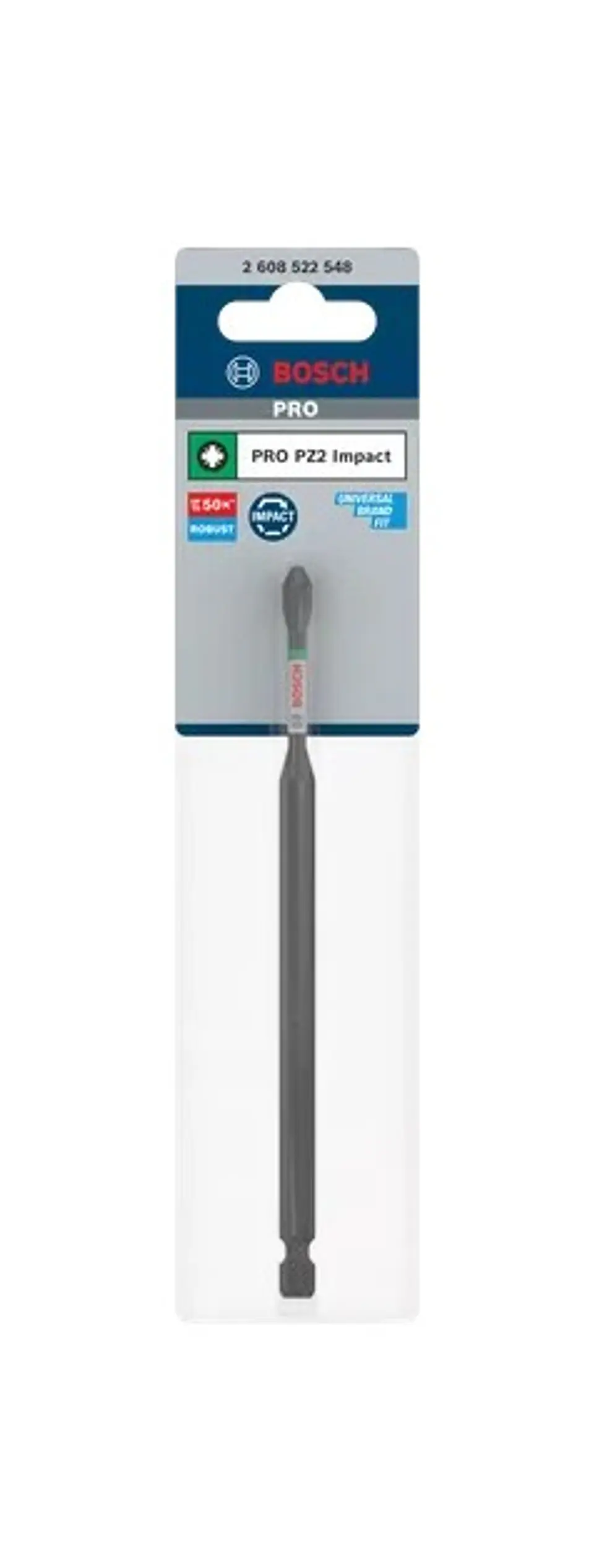 Ponta de aparafusar PRO Impact PZ2 x 150mm (1 unid) BOSCH 2