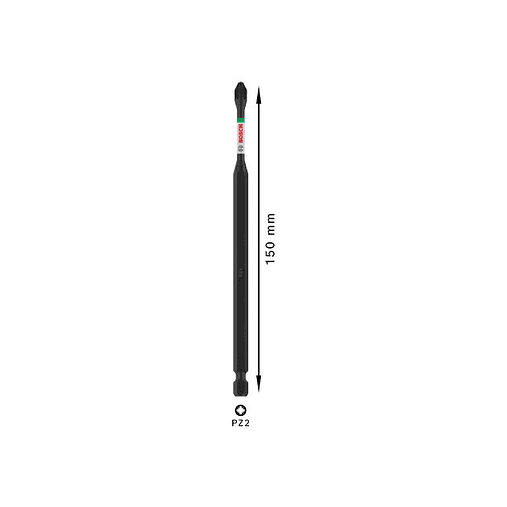 Ponta de aparafusar PRO Impact PZ2 x 150mm (1 unid) BOSCH 3