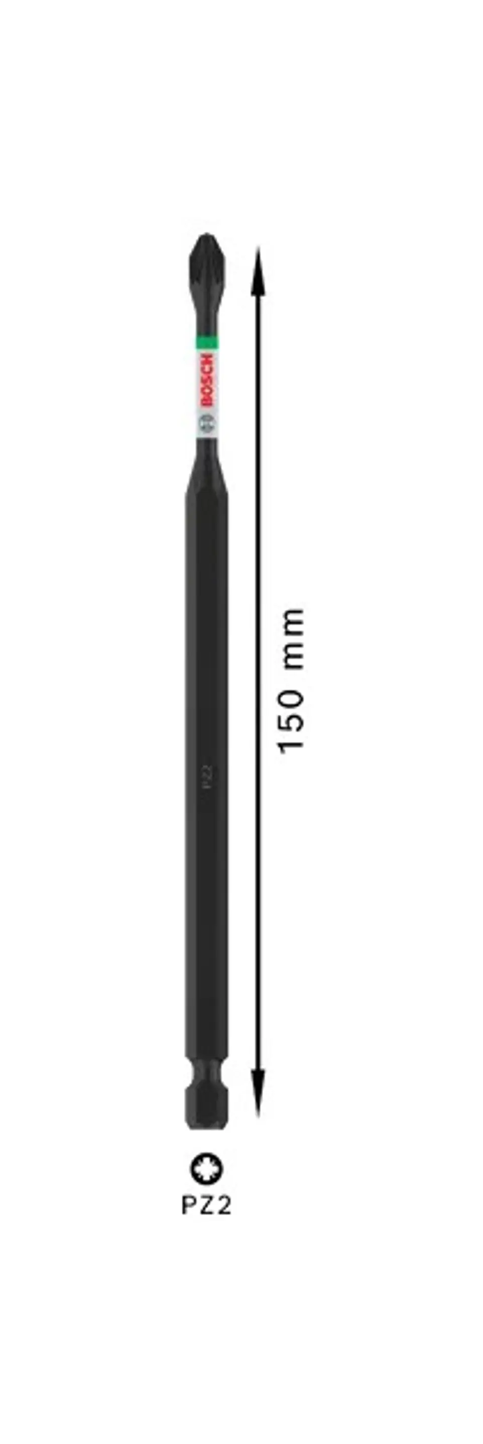 Ponta de aparafusar PRO Impact PZ2 x 150mm (1 unid) BOSCH 3