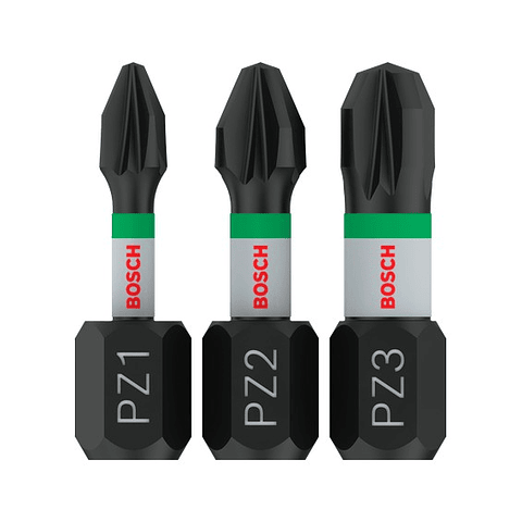 Ponta de aparafusar PRO Impact PZ3 10 x 55mm (3 unids) BOSCH