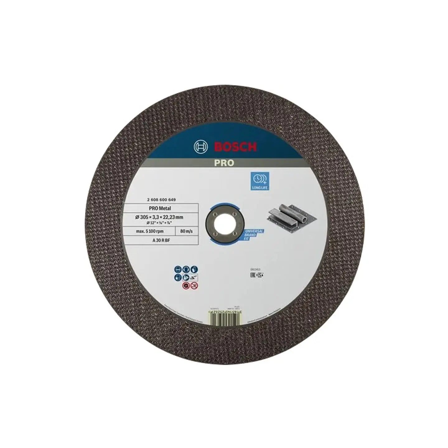 Disco abrasivo Ø305mm colado PRO Metal BOSCH 1