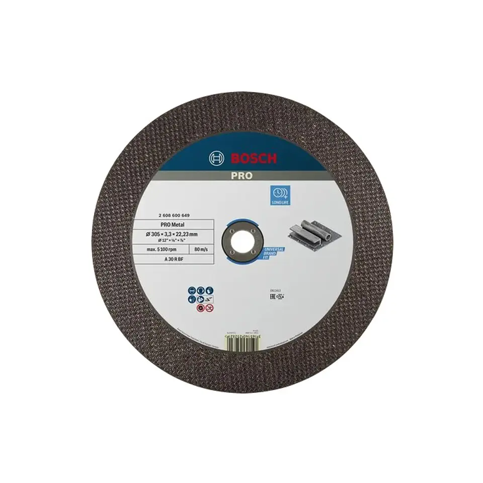 Disco abrasivo Ø305mm colado PRO Metal BOSCH 1