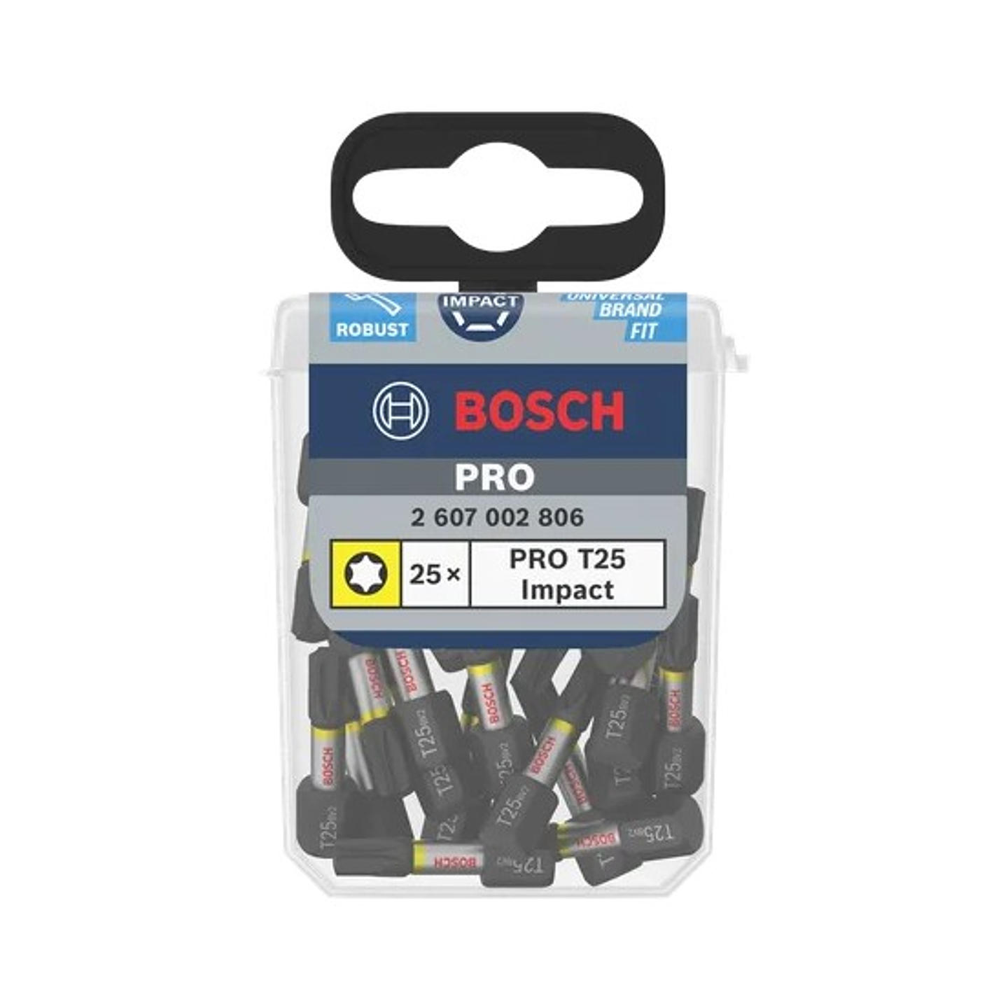 Ponta de aparafusar PRO Impact T25, 25 mm (25unids) BOSCH 3
