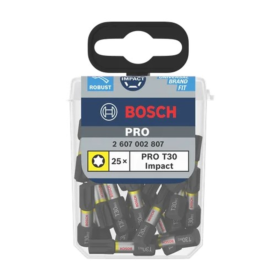 Ponta de aparafusar PRO Impact T30, 25 mm (25unids) BOSCH 4