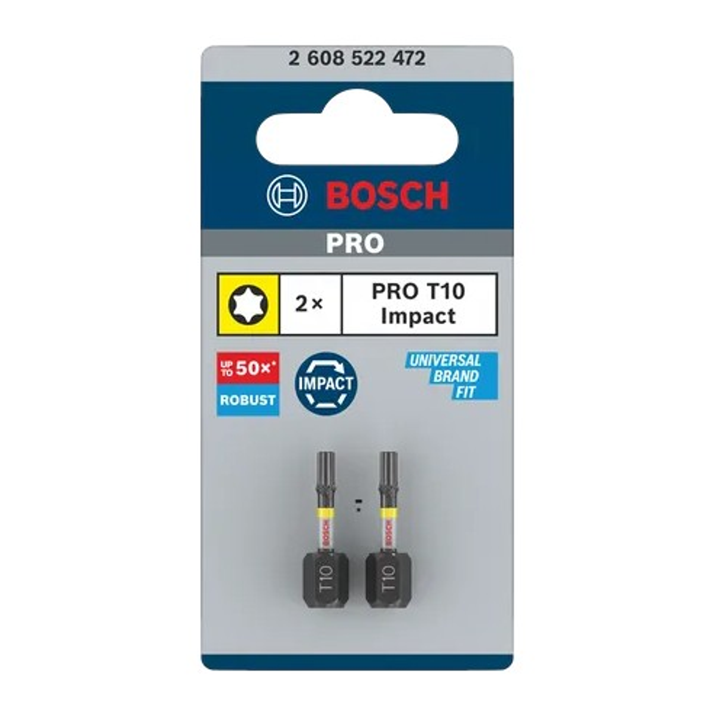 Ponta de aparafusar PRO Torx Impact, T10, 25 mm (2unids) BOSCH 3