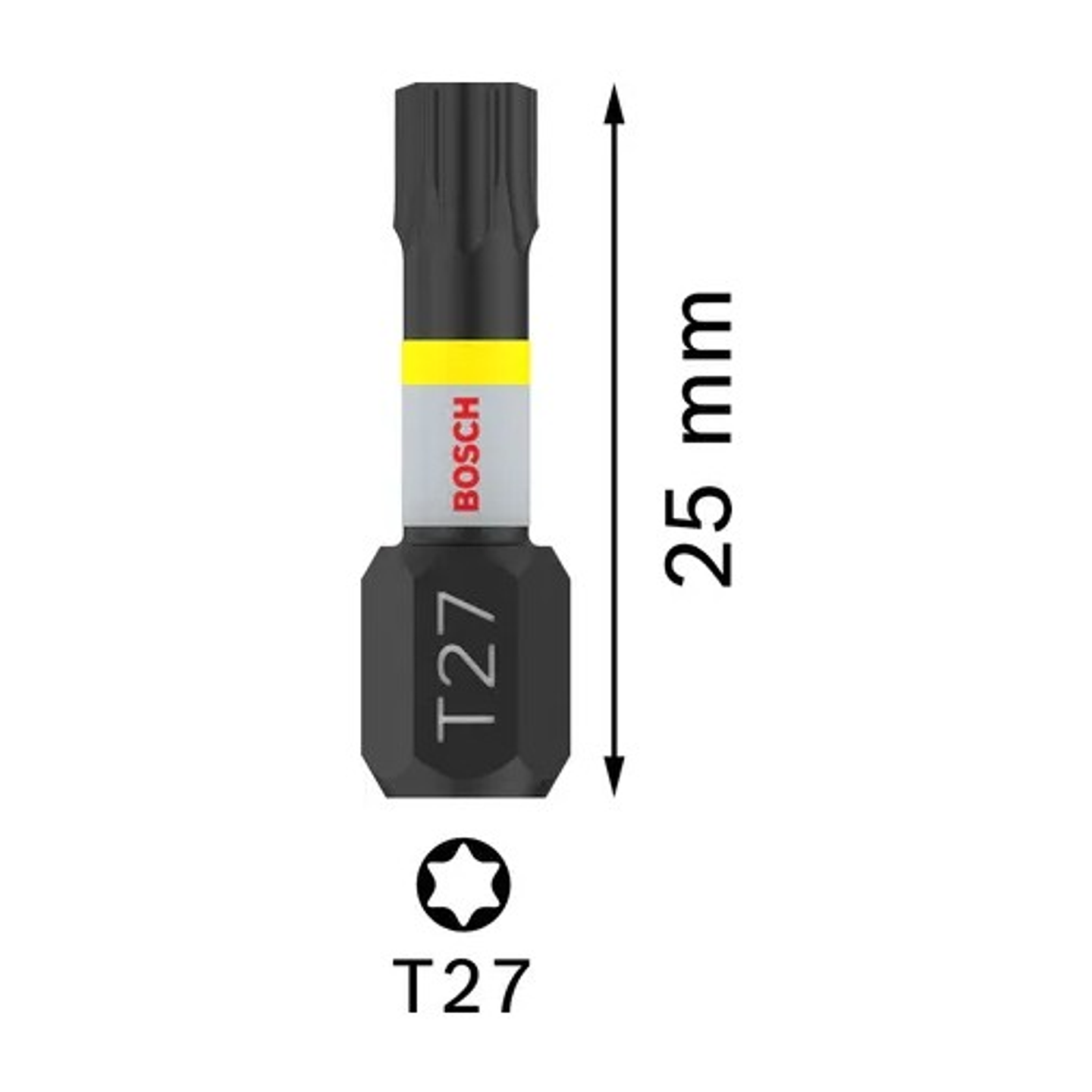 Ponta de aparafusar PRO Torx Impact, T27, 25 mm (2unids) BOSCH 2