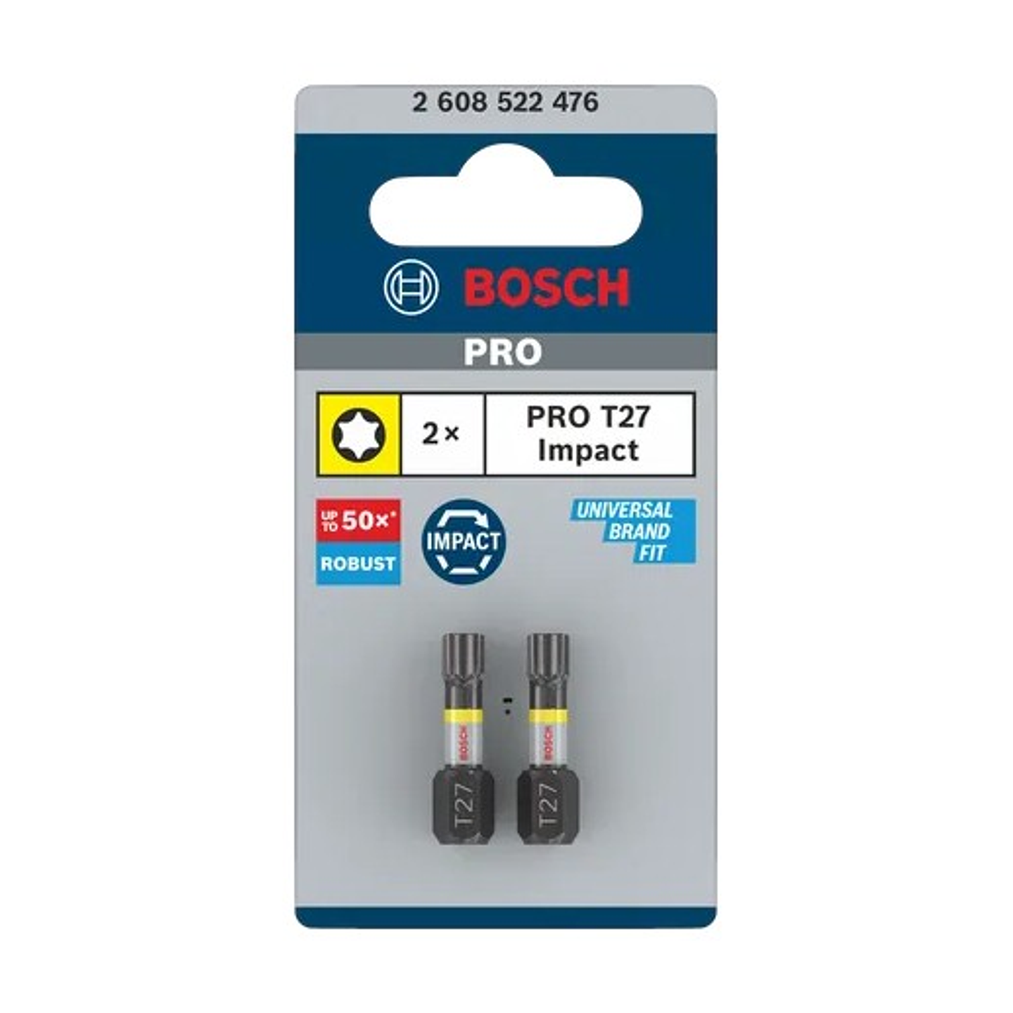 Ponta de aparafusar PRO Torx Impact, T27, 25 mm (2unids) BOSCH 3