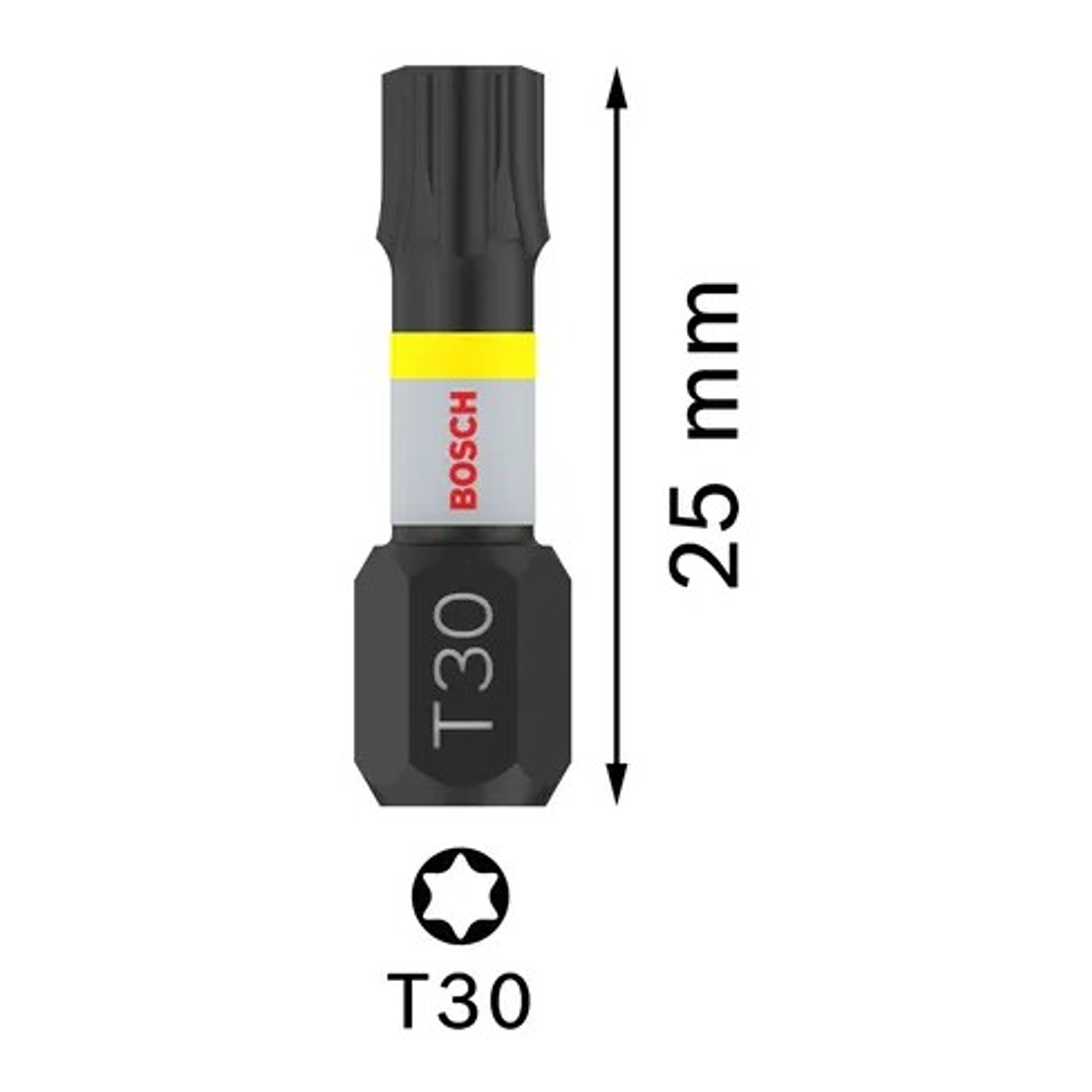 Ponta de aparafusar PRO Torx Impact, T30, 25 mm (2unids) BOSCH 2