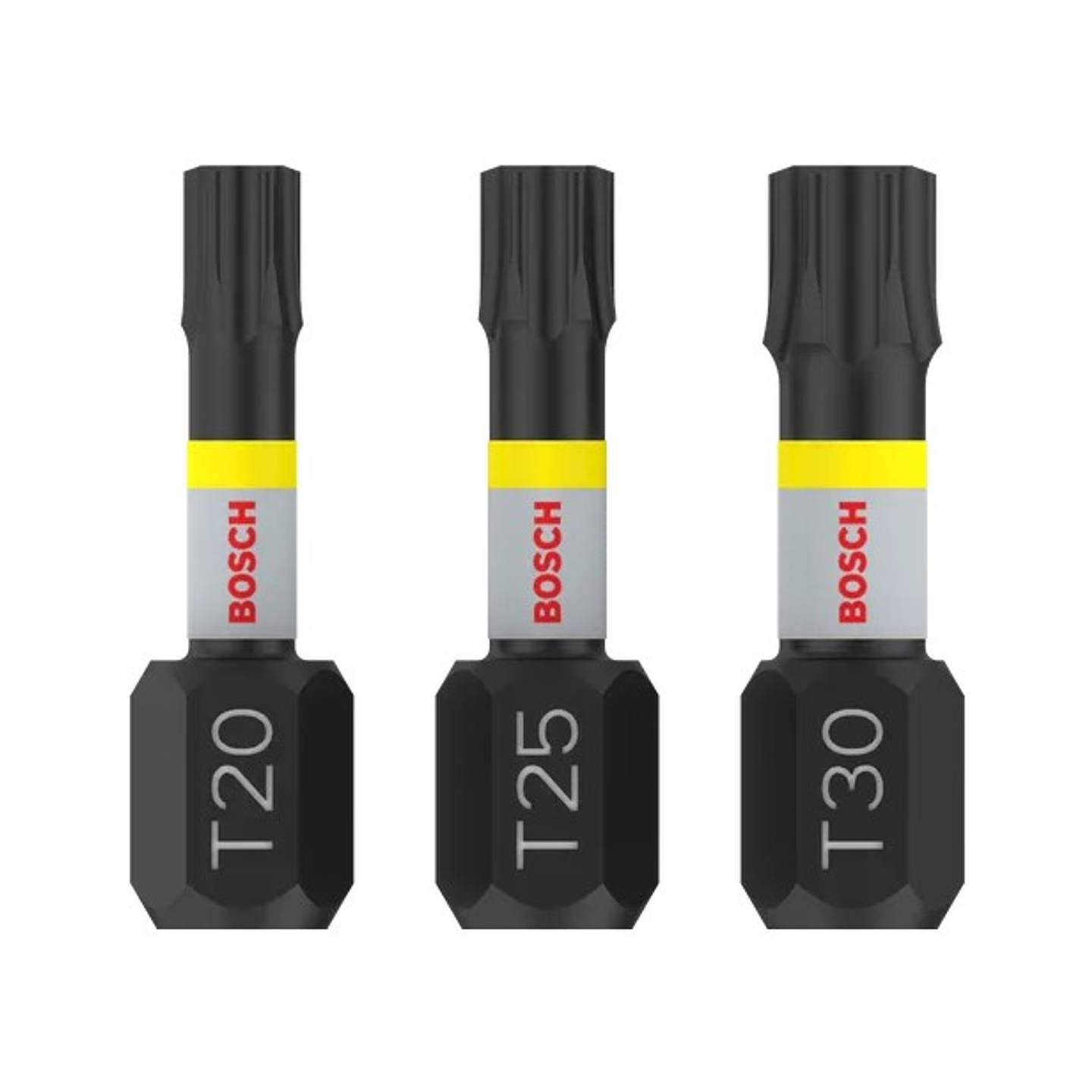 Ponta de aparafusar PRO T Impact, T20 x 25, T25 x 25, T30 x 25 mm (3unids) BOSCH 1