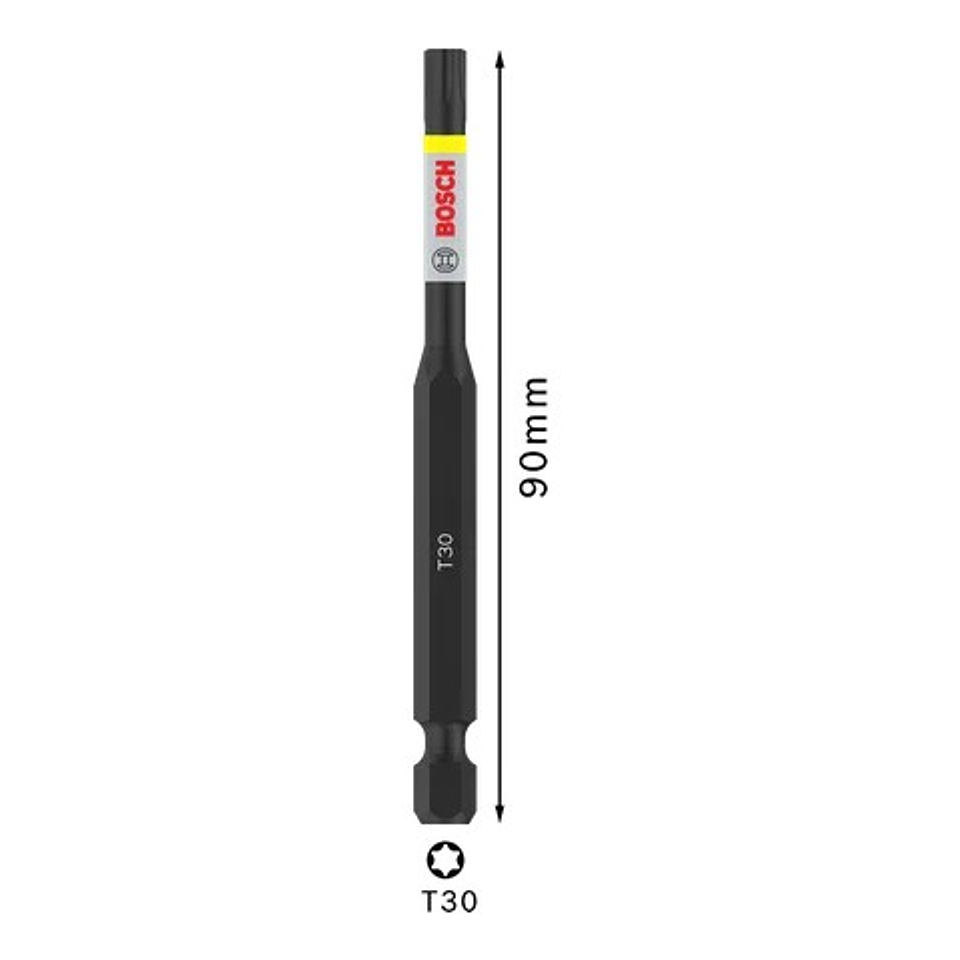 Ponta de aparafusar PRO Torx Impact, T30, 90 mm (1 unid) BOSCH 2