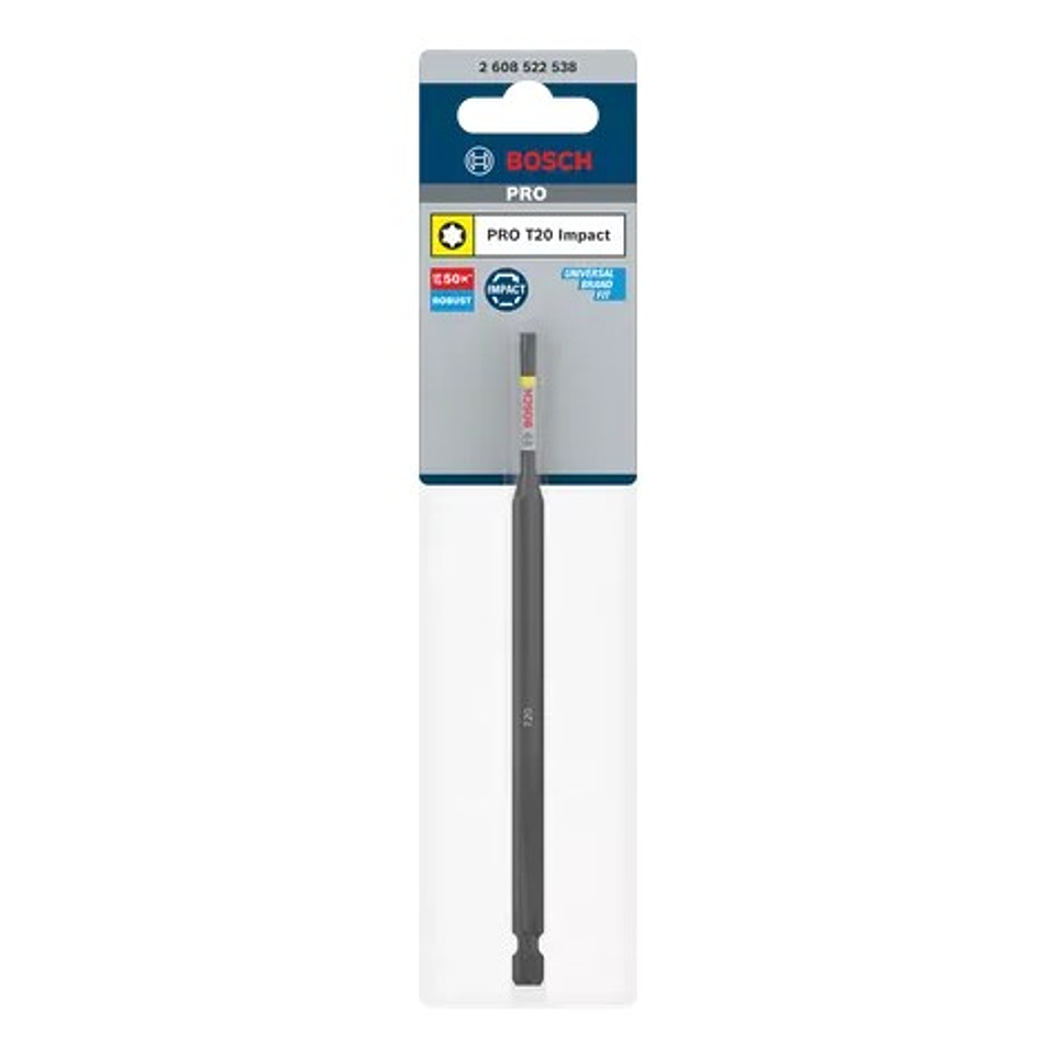 Ponta de aparafusar PRO Torx Impact, T20, 150 mm (1 unid) BOSCH 2
