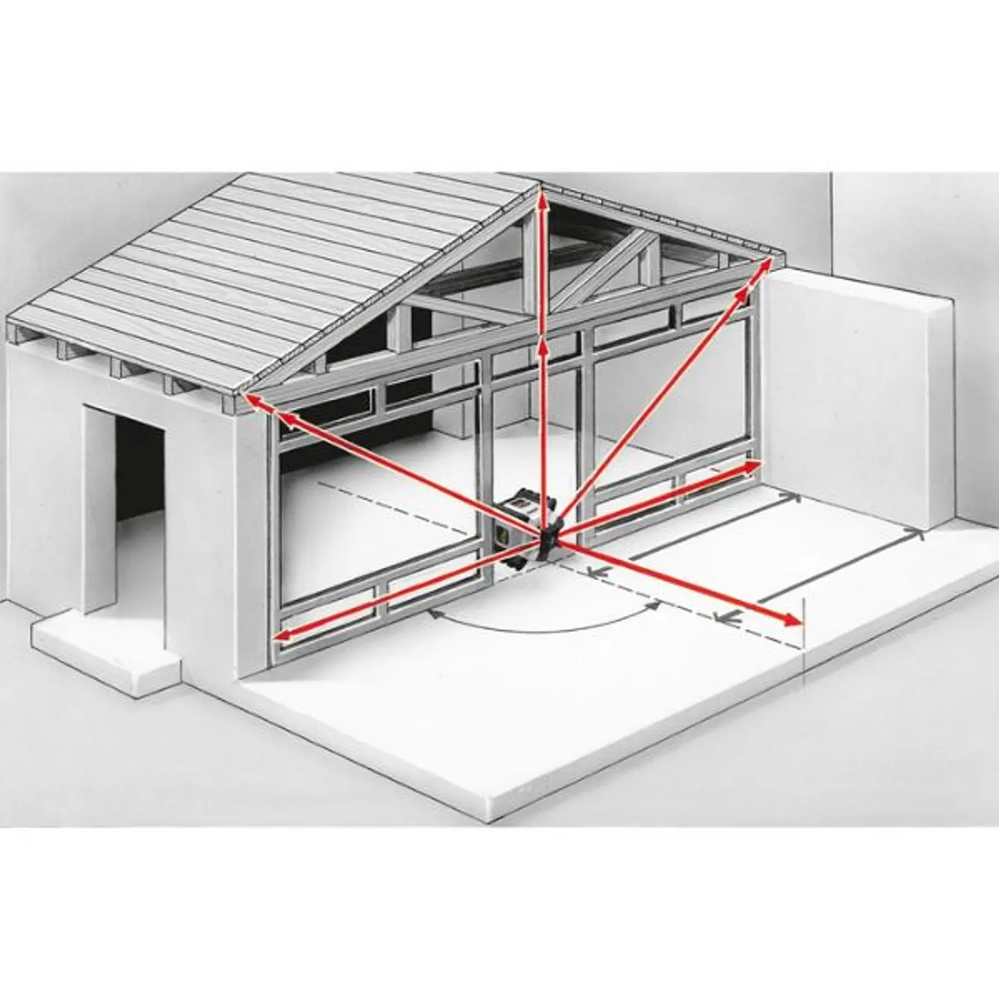 Laser Rotativo Vermelho Quadrum Compact M350 S 165 cm Laserliner  4