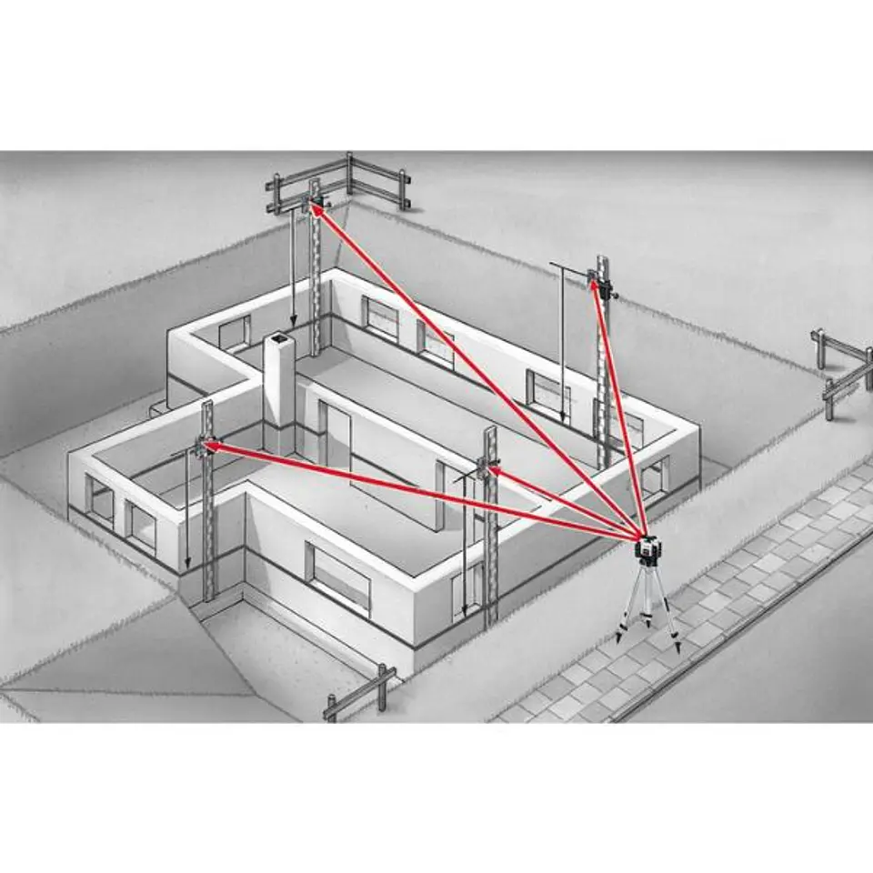 Laser Rotativo Vermelho Quadrum Compact M350 S 165 cm Laserliner  5