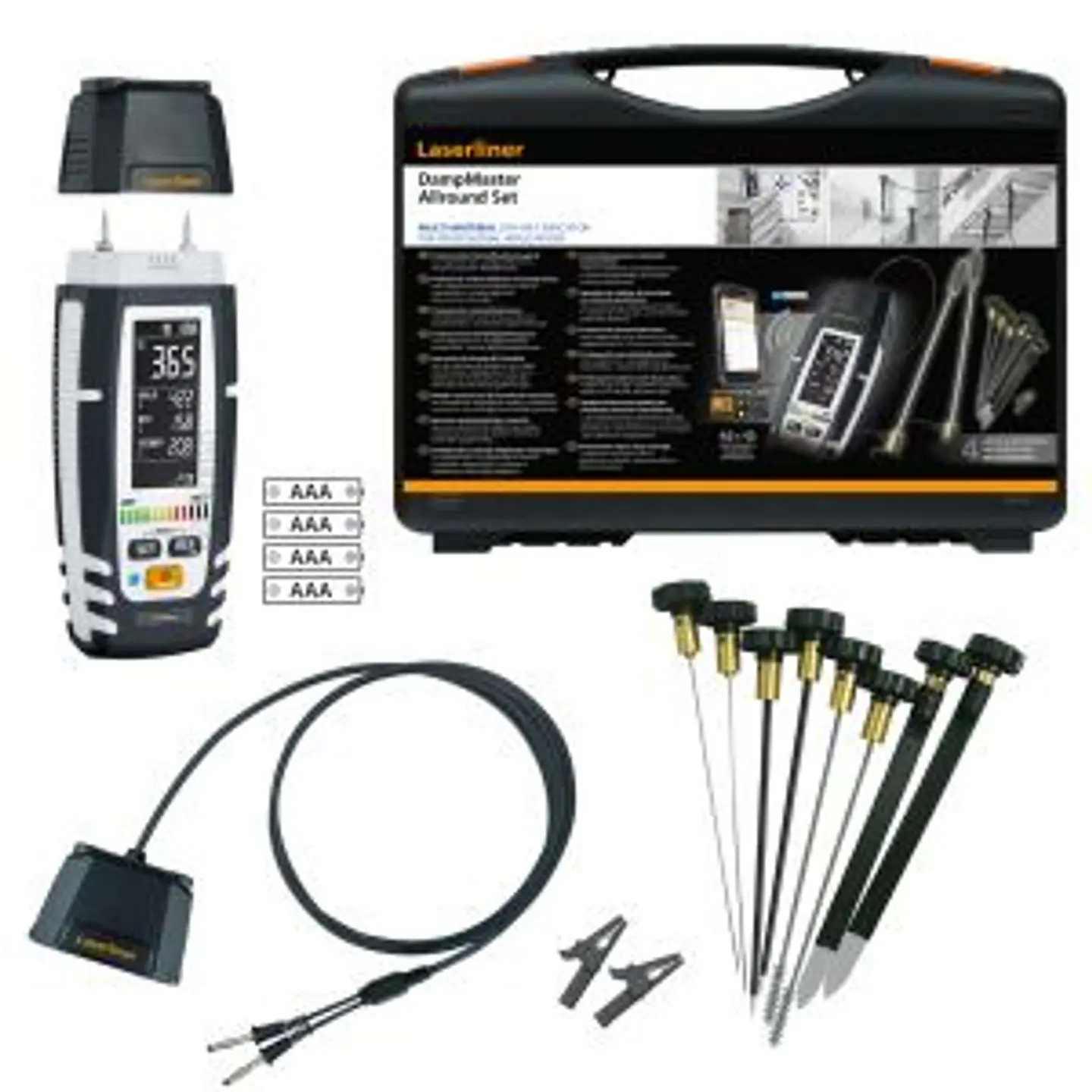 Kit medidor de humidade DampMaster Allround Set LASERLINER 2