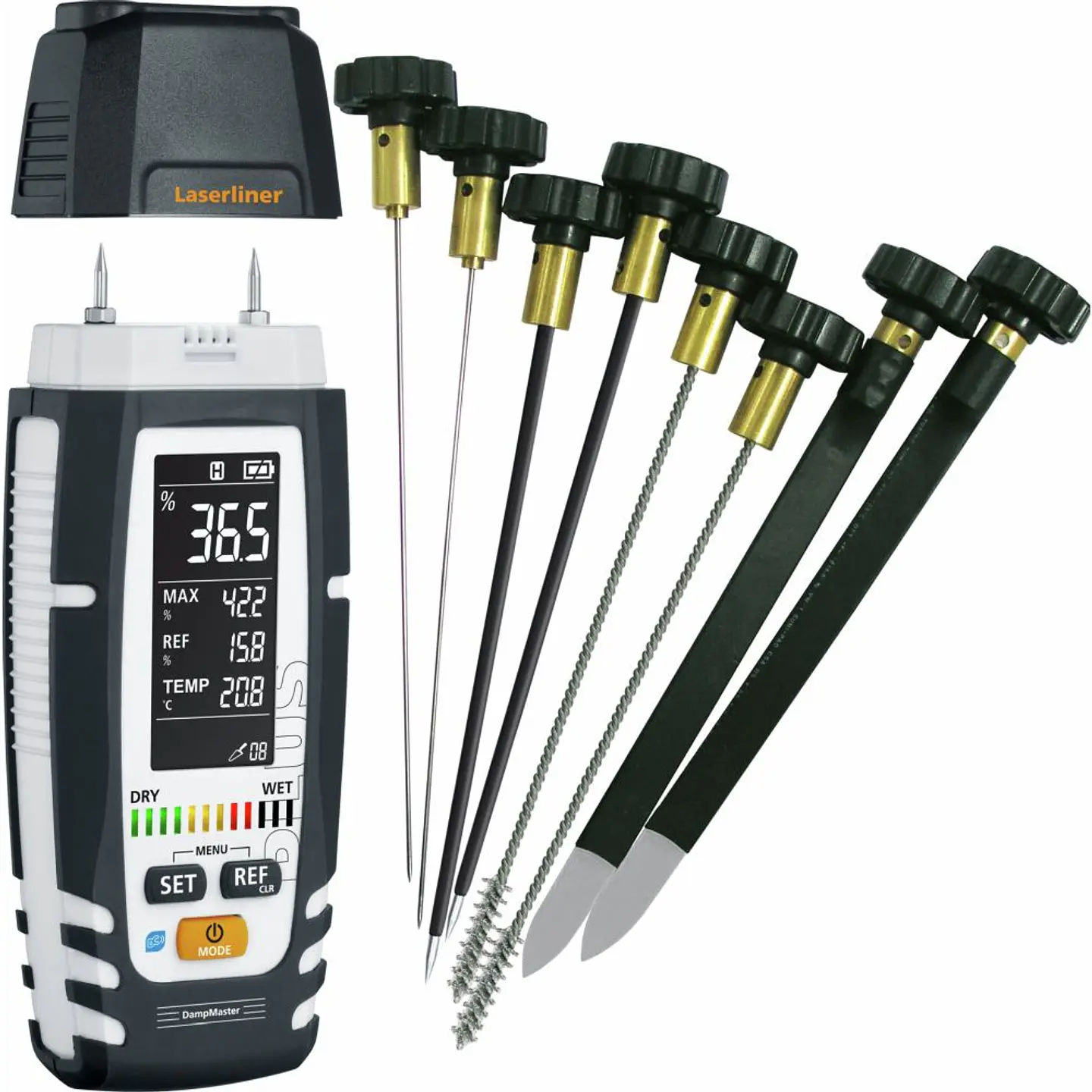 Kit medidor de humidade DampMaster Allround Set LASERLINER 1