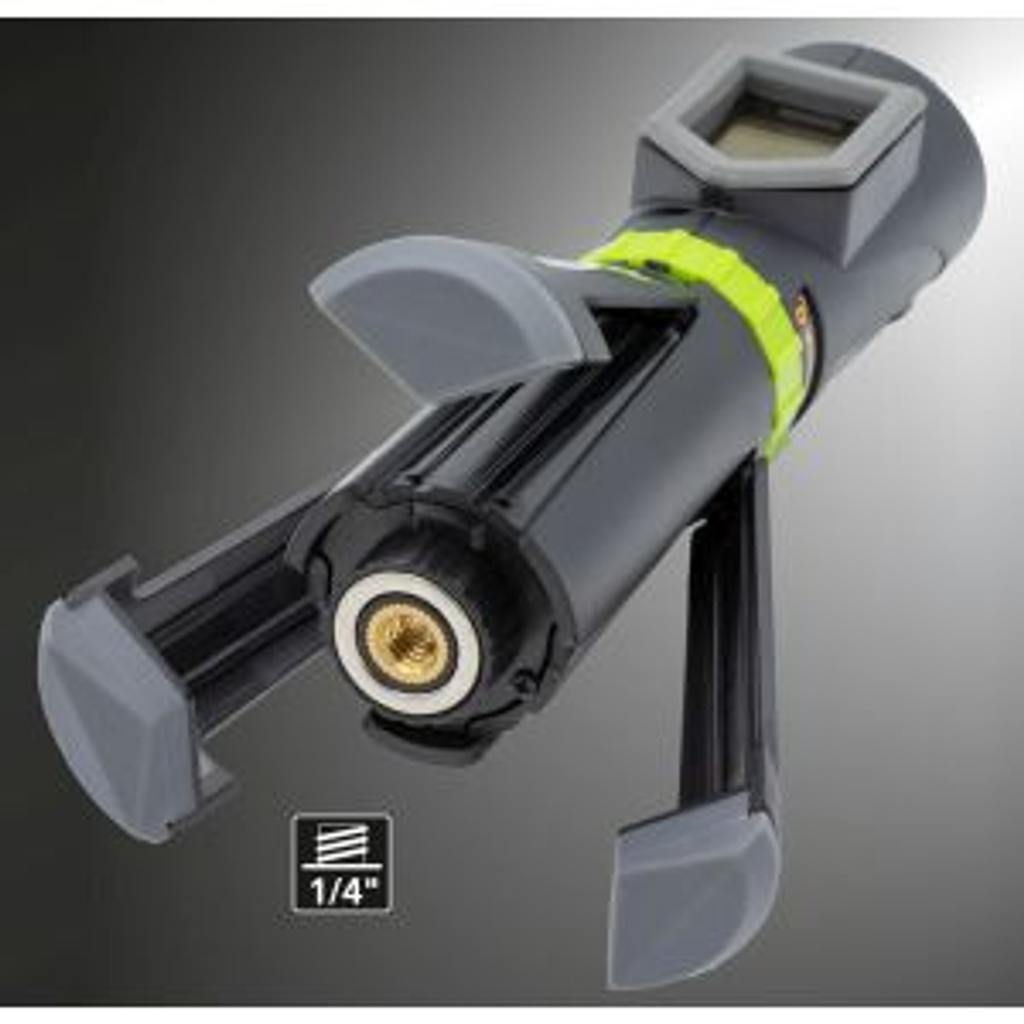 Laser de cruz verde, estiloso e compacto, com tripé integrado de 3 pernas e rosca 1/4