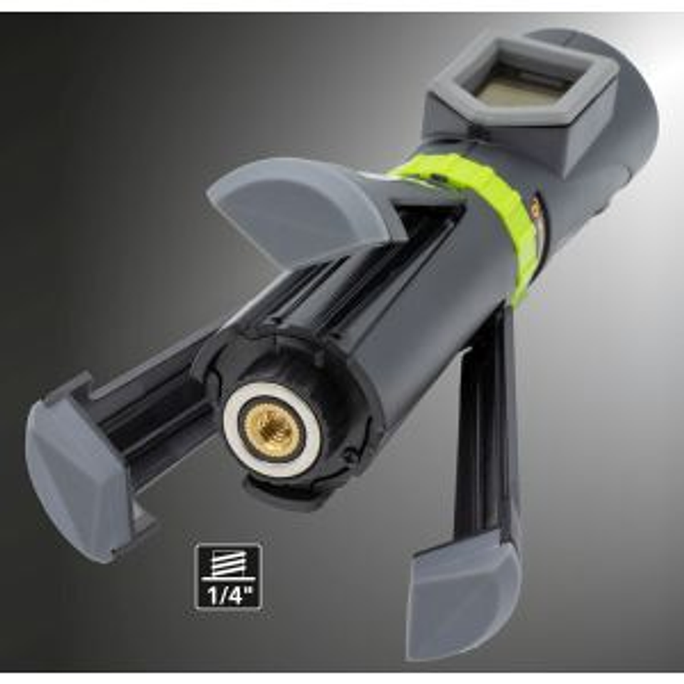 Laser de cruz verde, estiloso e compacto, com tripé integrado de 3 pernas e rosca 1/4