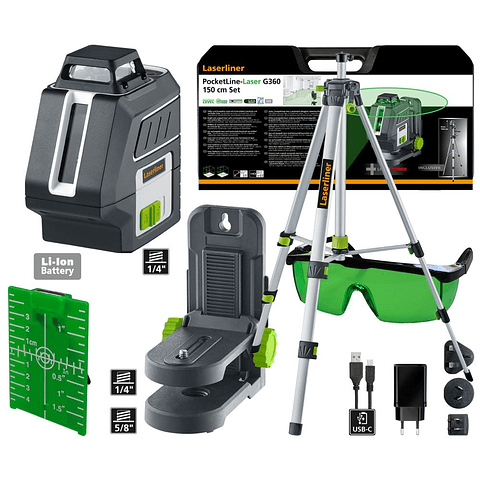 PocketLine-Laser G360 Set 150 cm LASERLINER