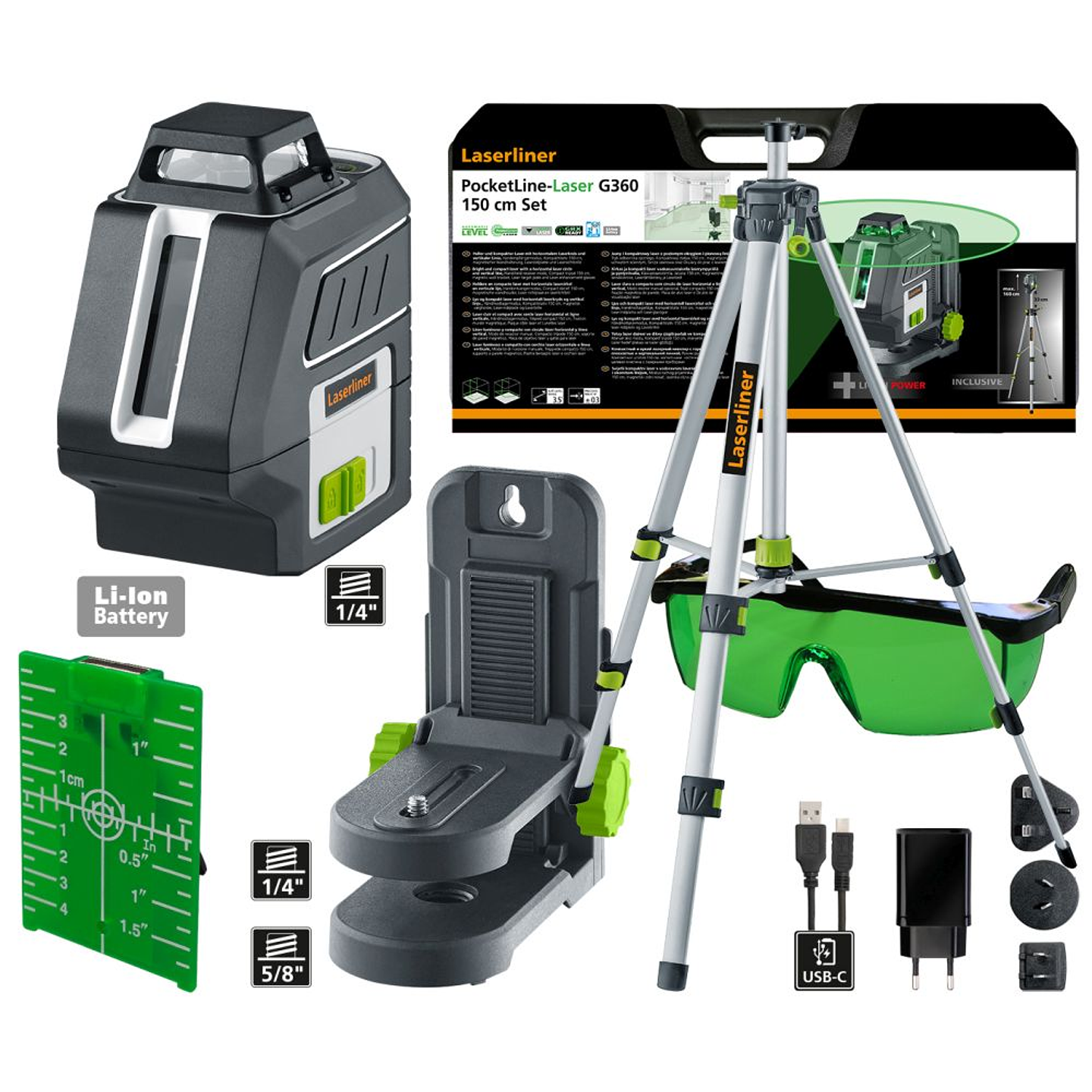 PocketLine-Laser G360 Set 150 cm LASERLINER 1