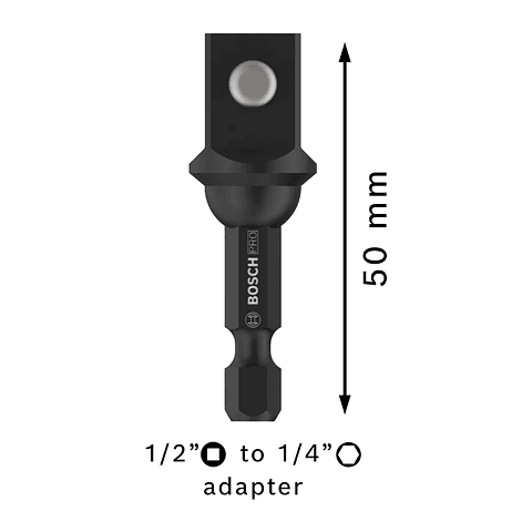 PRO Socket Adapter com ligação com esfera 1/2", 50 mm BOSCH