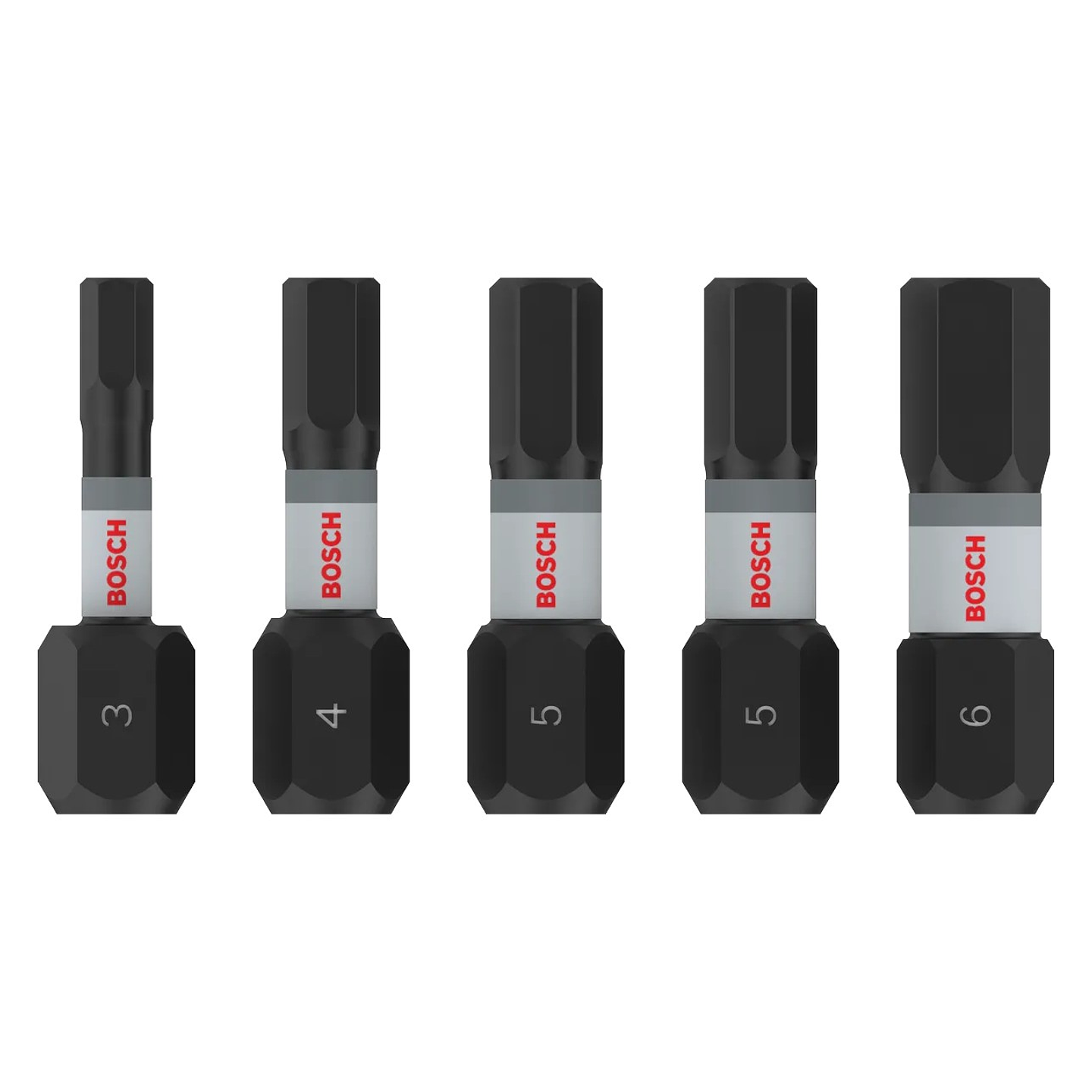Ponta de aparafusar PRO Impact H3, H4, H5 (x2), H6, 25 mm (5 unid.) BOSCH  1