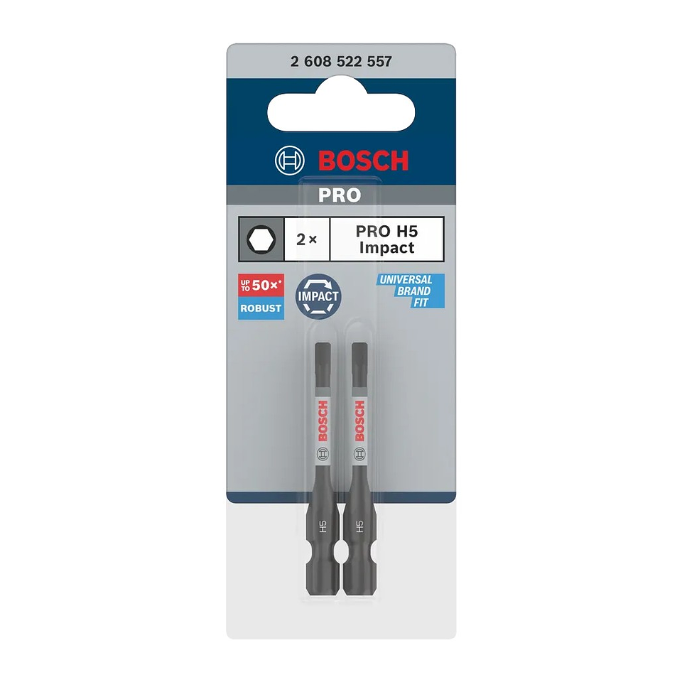 Ponta de aparafusar PRO Impact H5 55 mm (2 unid.) BOSCH 3