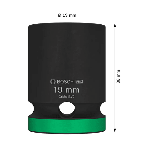 PRO Impact Socket, 1/2", 19 mm BOSCH