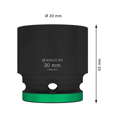 PRO Impact Socket, 1/2", 30 mm BOSCH