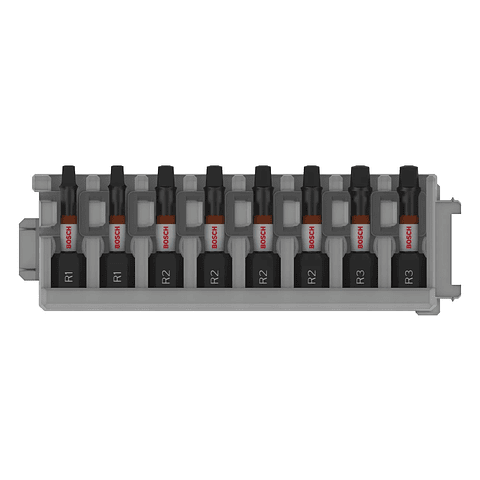 Ponta de aparafusar PRO Impact  R1 (x2), R2 (x4), R3 (x2), 55 mm, (8 unids) BOSCH  