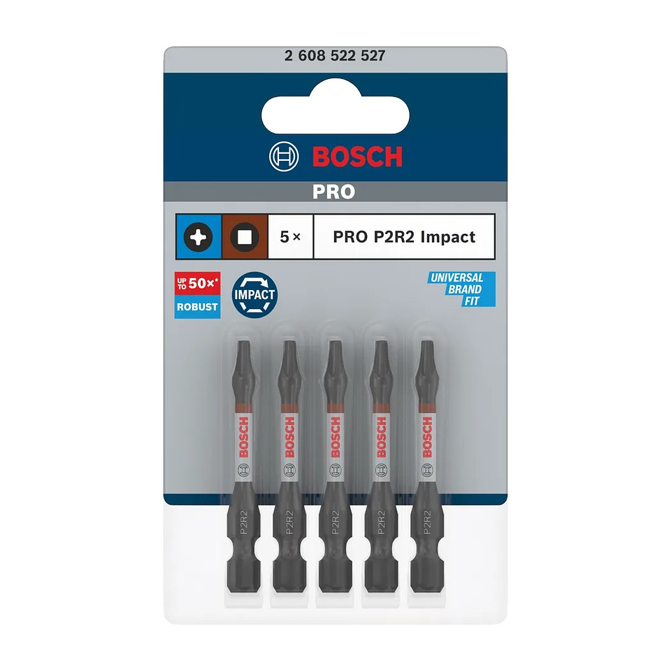 Ponta de aparafusar PRO Impact P2R2 (5 unids) BOSCH  3