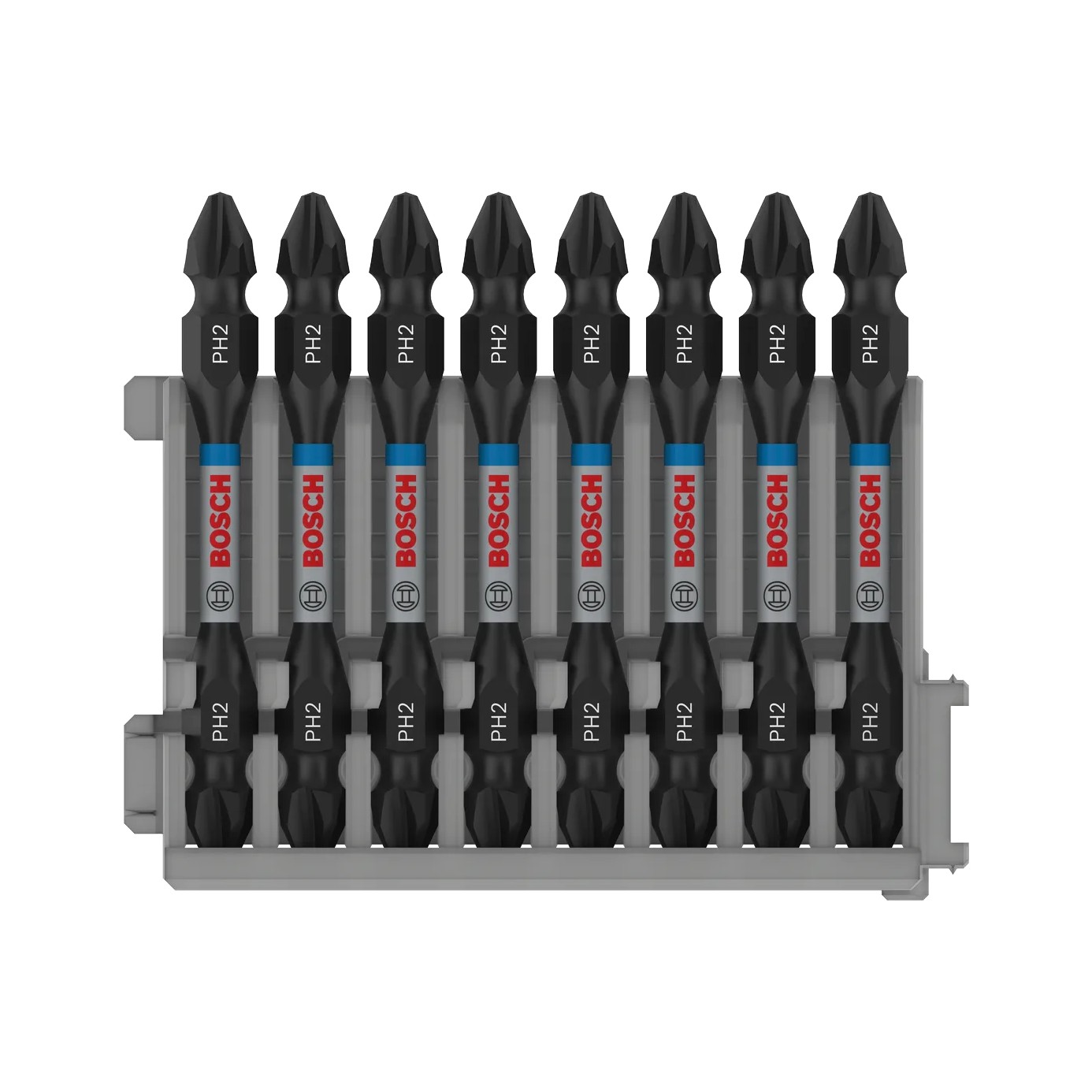 Pontas com duas extremidades PRO Impact com índice Pick and Click, PH2, 65 mm, (8 unids) BOSCH