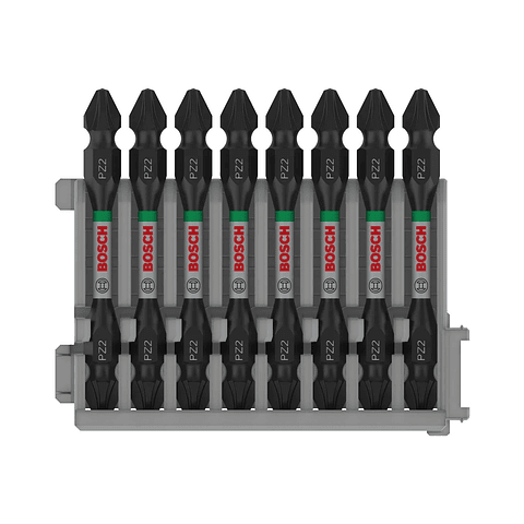 Pontas com duas extremidades PRO Impact com índice Pick and Click, PZ2, 65 mm, (8 unids) BOSCH