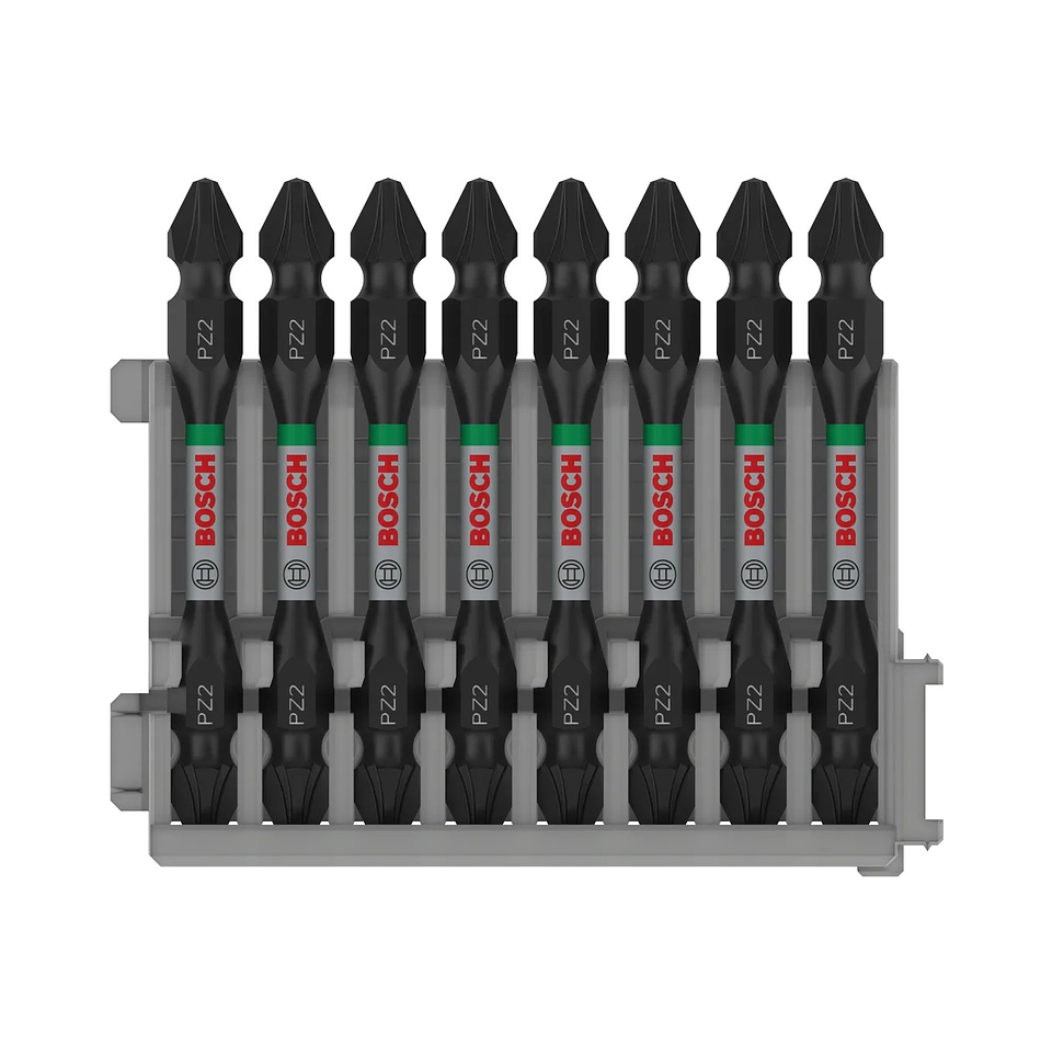 Pontas com duas extremidades PRO Impact com índice Pick and Click, PZ2, 65 mm, (8 unids) BOSCH 1