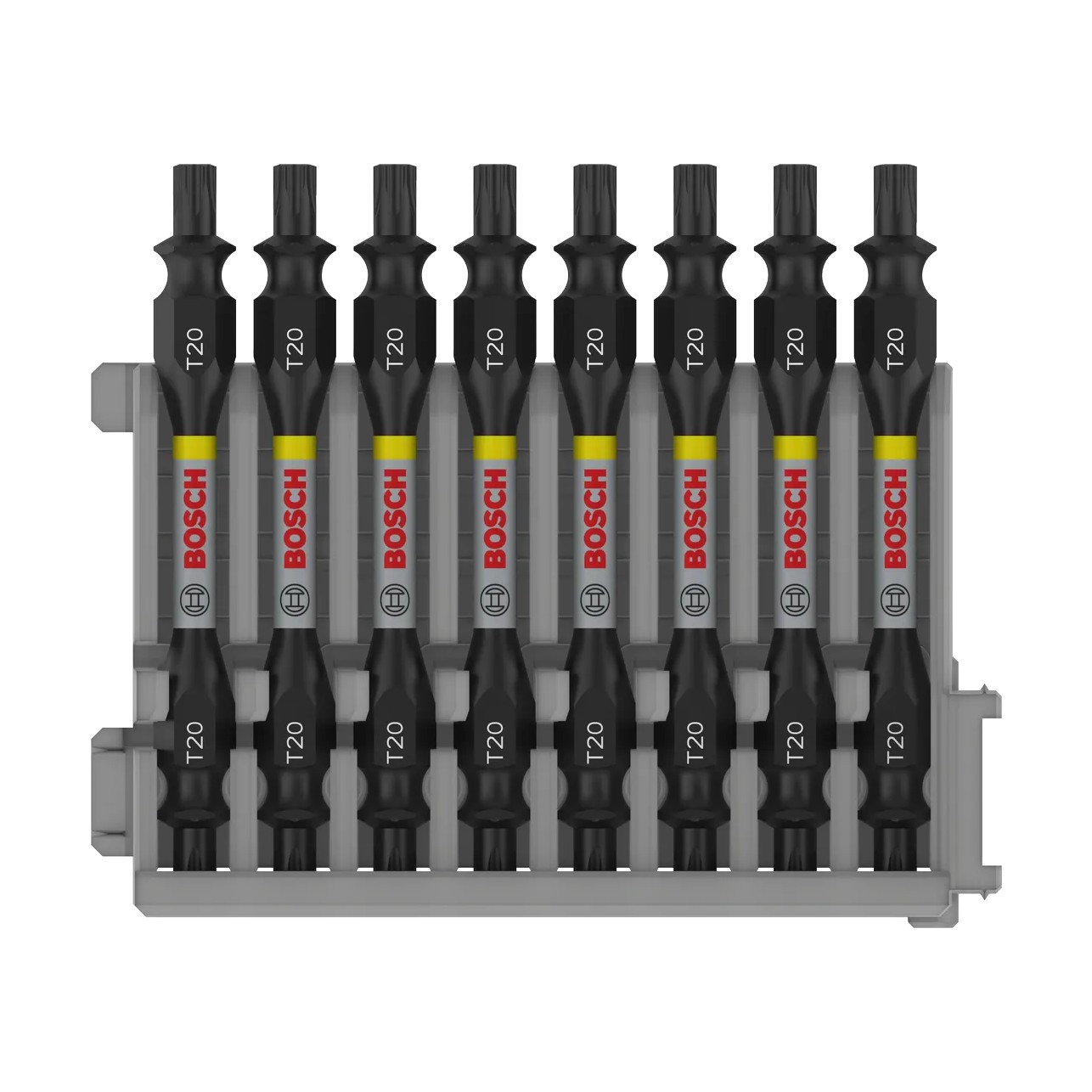 Pontas com duas extremidades PRO Impact com índice Pick and Click, T20, 65 mm, (8 unids) BOSCH