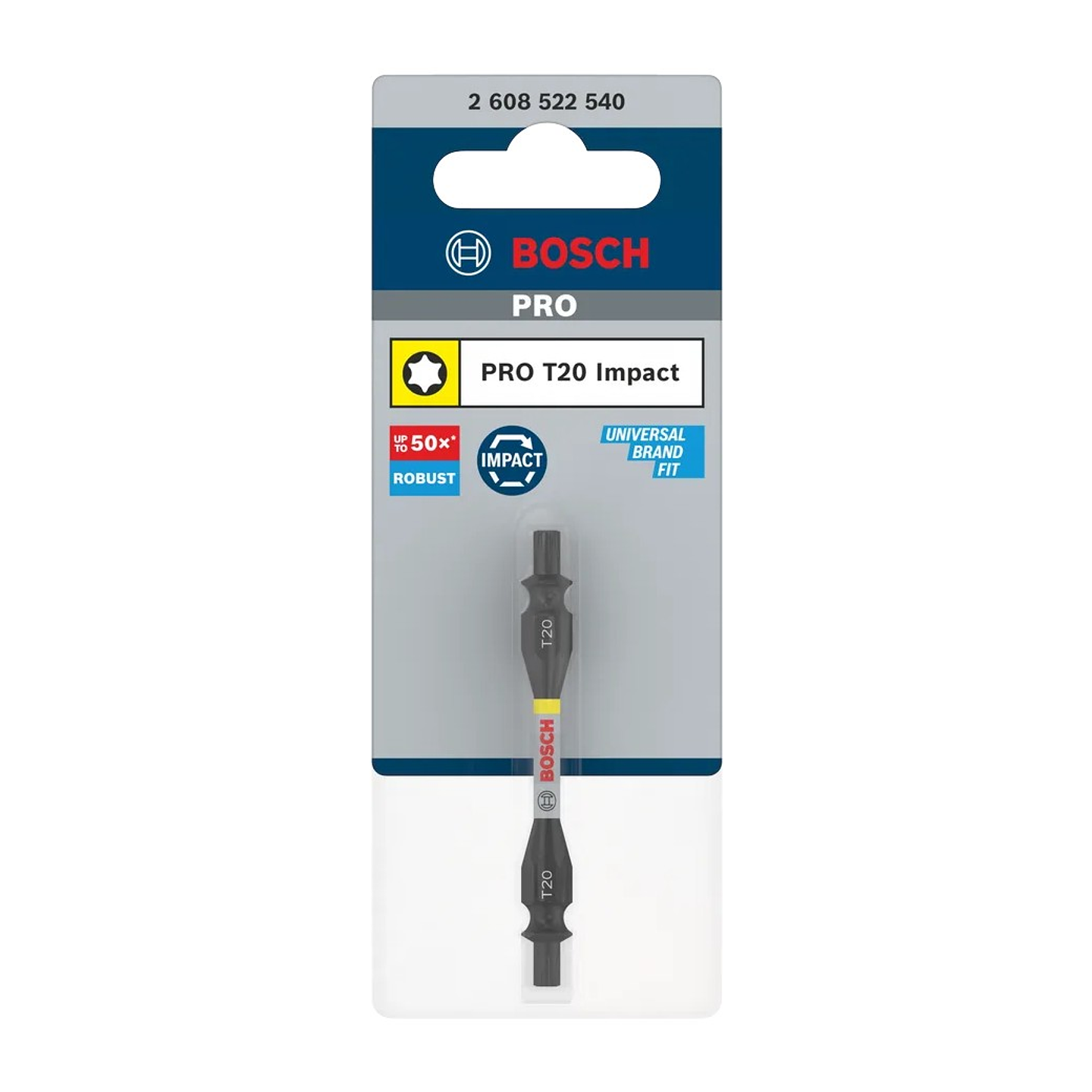 Pontas com duas extremidades PRO Impact com índice Pick and Click, T20, 65 mm, (1 unid) BOSCH 3
