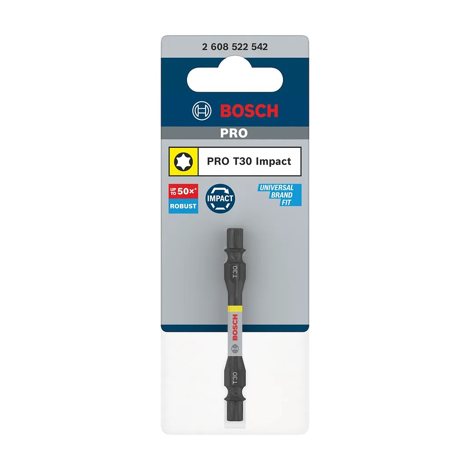 Pontas com duas extremidades PRO Impact com índice Pick and Click, T30, 65 mm, (1 unid) BOSCH 3