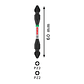 Pontas com duas extremidades PRO Impact com índice Pick and Click, PZ2, 65 mm, (1 unid) BOSCH - thumbnail 2