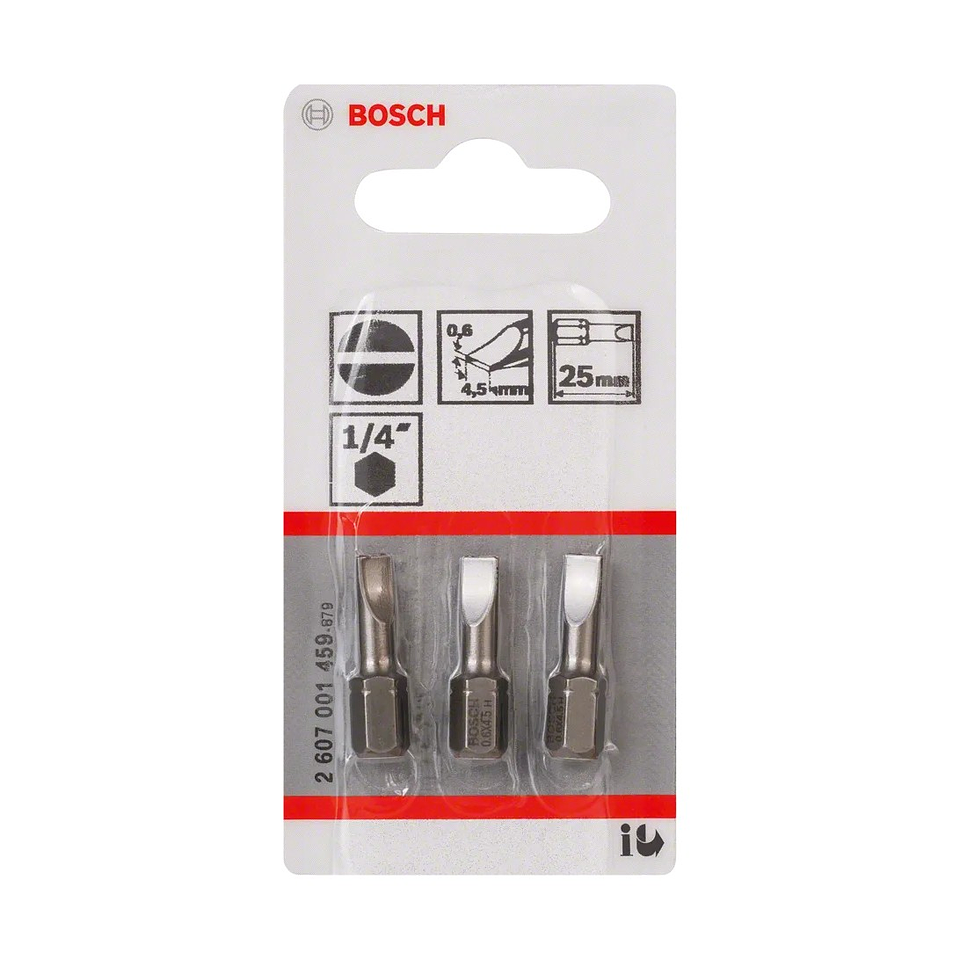 Ponta da aparafusadora Extra Hard S0,6x4,5 (3 unids) BOSCH 2