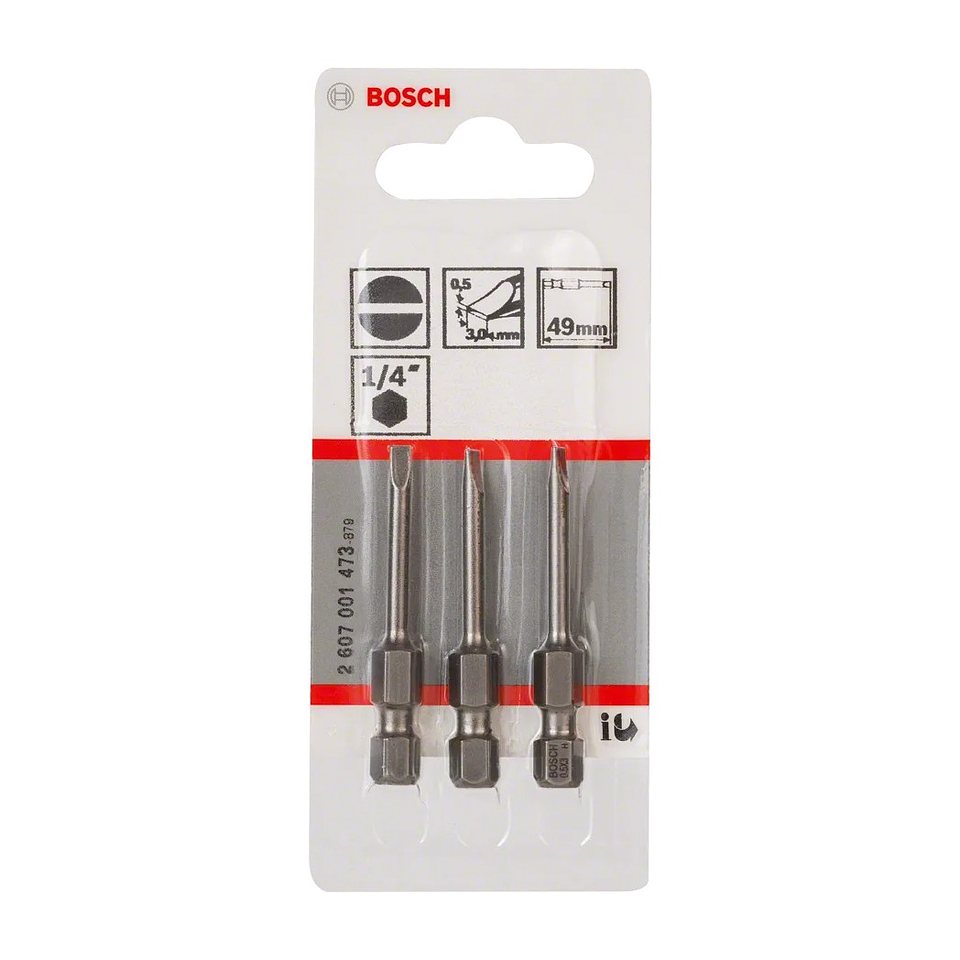 Ponta da aparafusadora Extra Hard S0,5x3,0 (3 unids) BOSCH 2