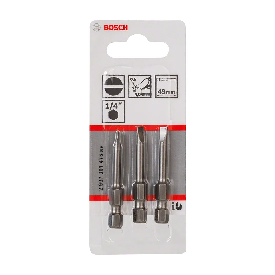 Ponta da aparafusadora Extra Hard S0,5x4,0 (3 unids) BOSCH 2